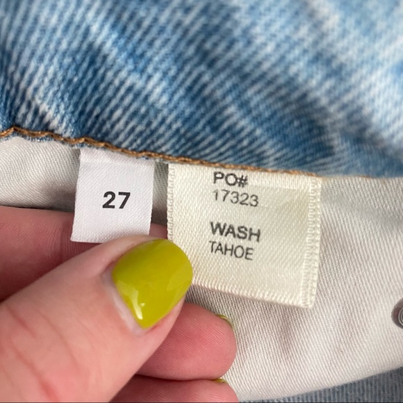 Reformation Cynthia Patch Tahoe Straight Leg Jeans - Picture 4 of 5